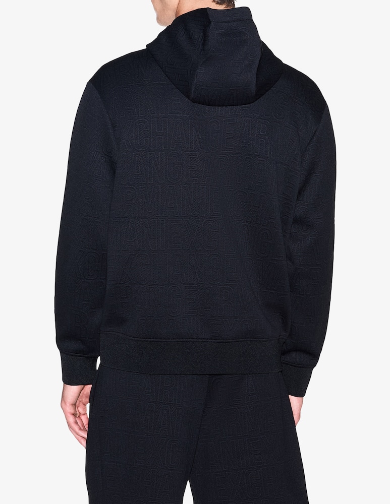 rinascente Armani Exchange Felpa con cappuccio jacquard allover