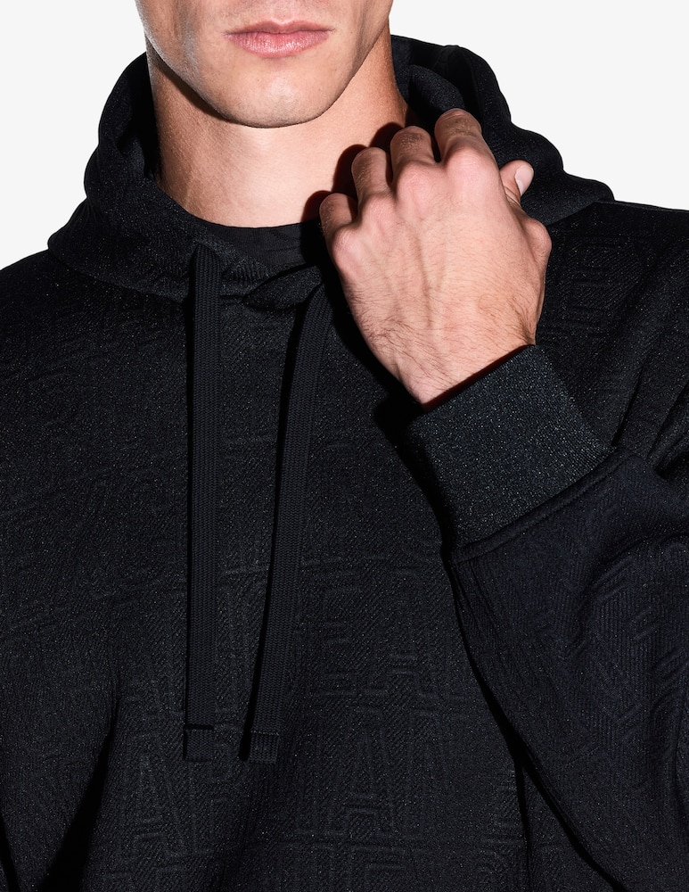 rinascente Armani Exchange Felpa con cappuccio jacquard allover