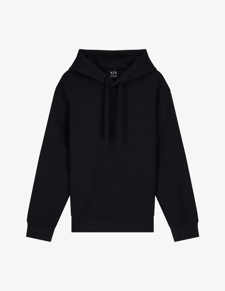 rinascente Armani Exchange Felpa con cappuccio jacquard allover