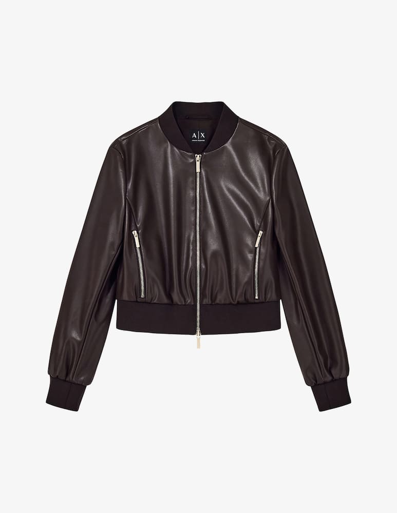 rinascente Armani Exchange Bomber in finta pelle