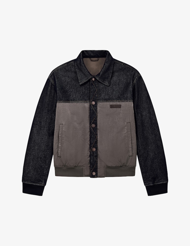 rinascente Armani Exchange Denim jacket in faux leather