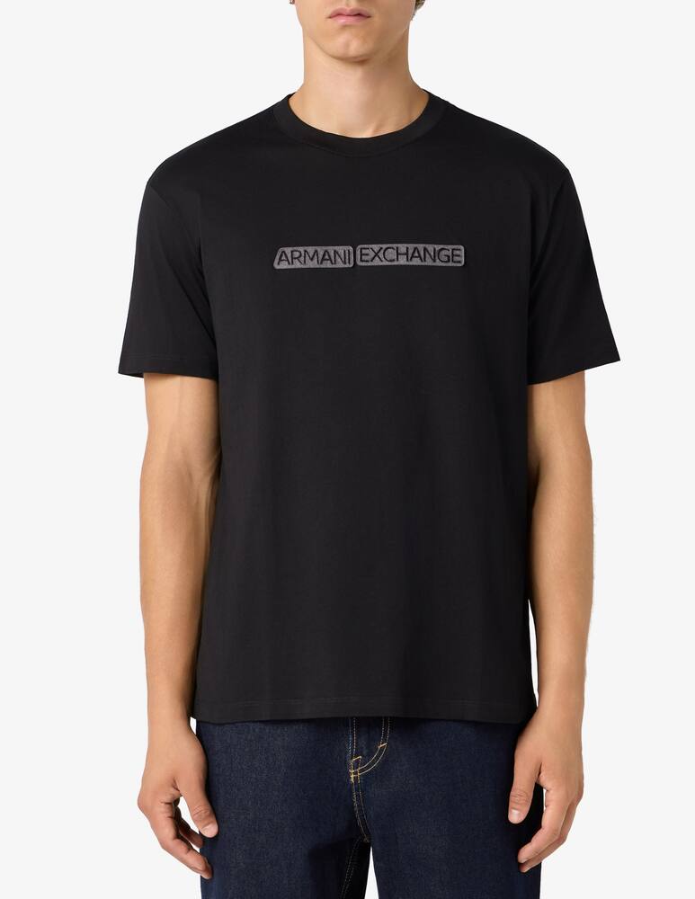 rinascente Armani Exchange T-shirt con patch lettering