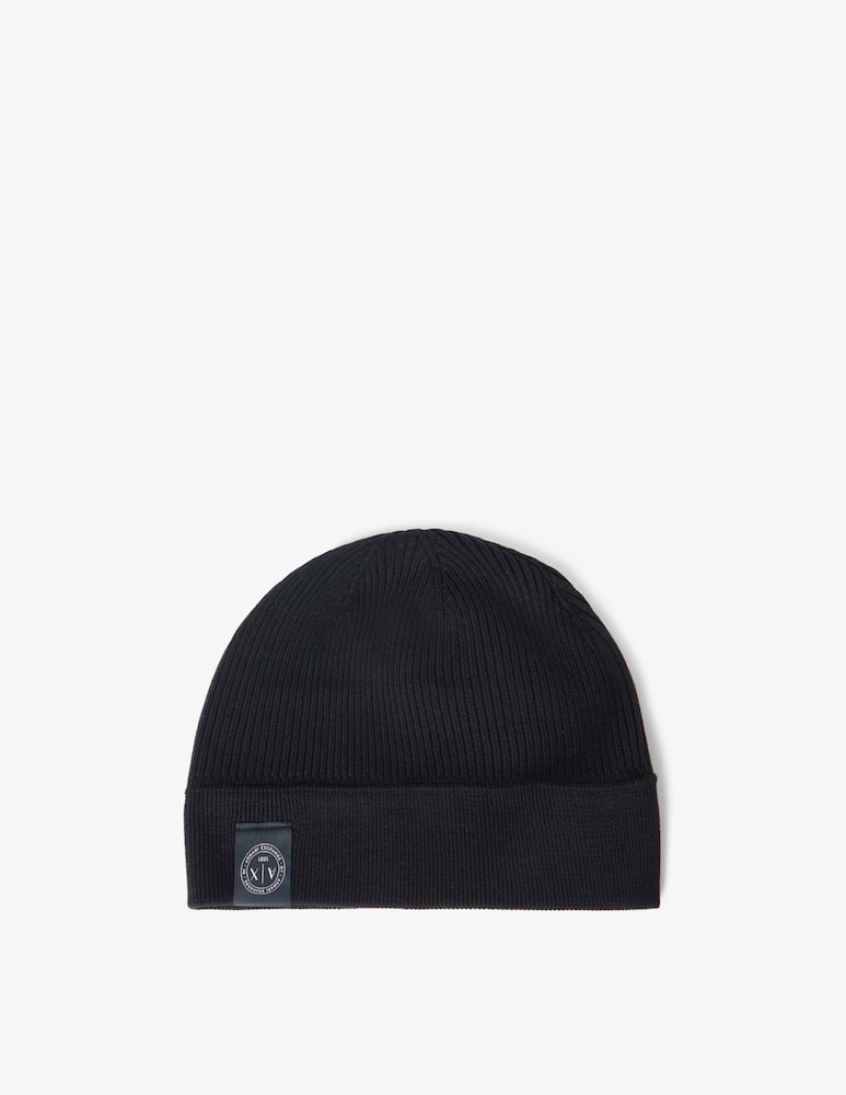Armani Exchange Beanie hat with logo patch - picture 2 Armani Exchange Beanie hat with logo patch - picture 2