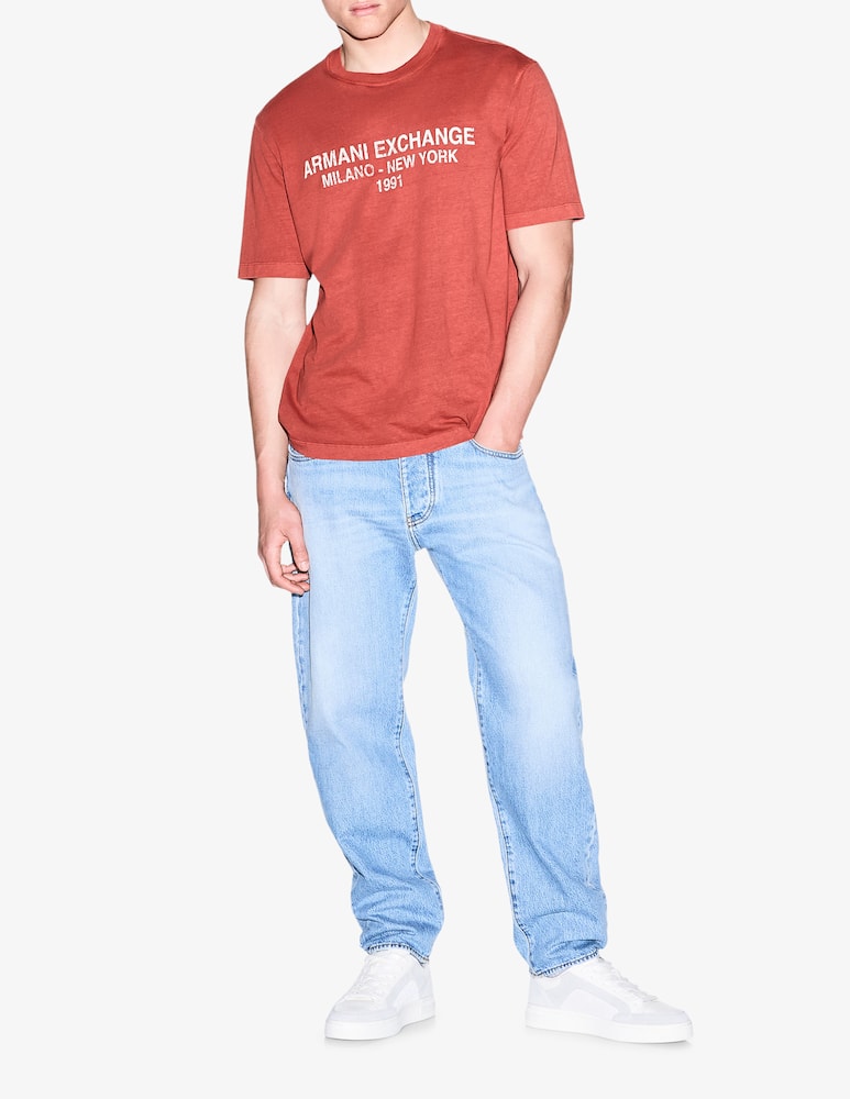 rinascente Armani Exchange T-shirt con lettering scolorito