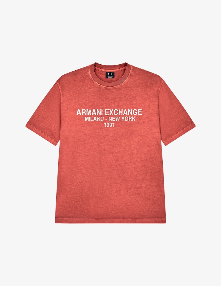 rinascente Armani Exchange T-shirt con lettering scolorito