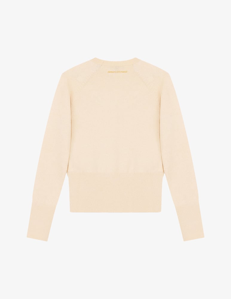 Armani Exchange Maglione girocollo in lurex - immagine 2 Armani Exchange Maglione girocollo in lurex - immagine 2