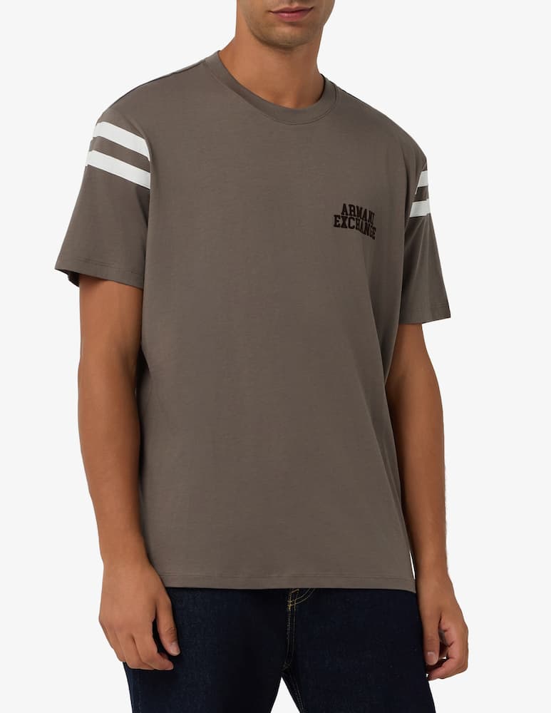rinascente Armani Exchange T-shirt lettering a contrasto