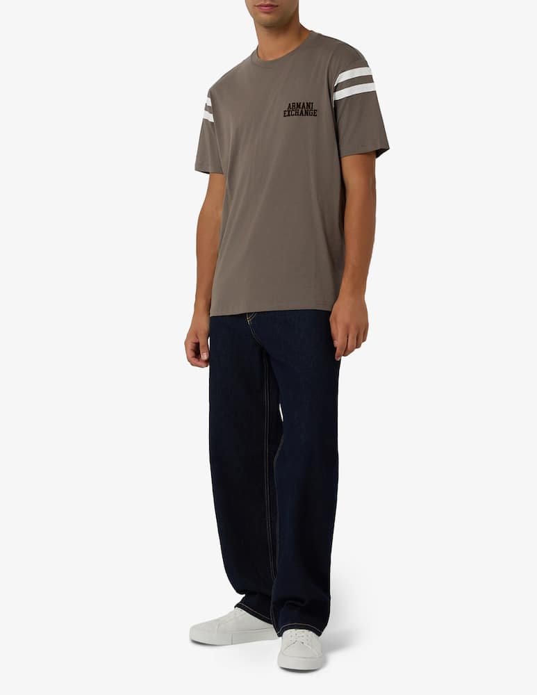 rinascente Armani Exchange T-shirt lettering a contrasto