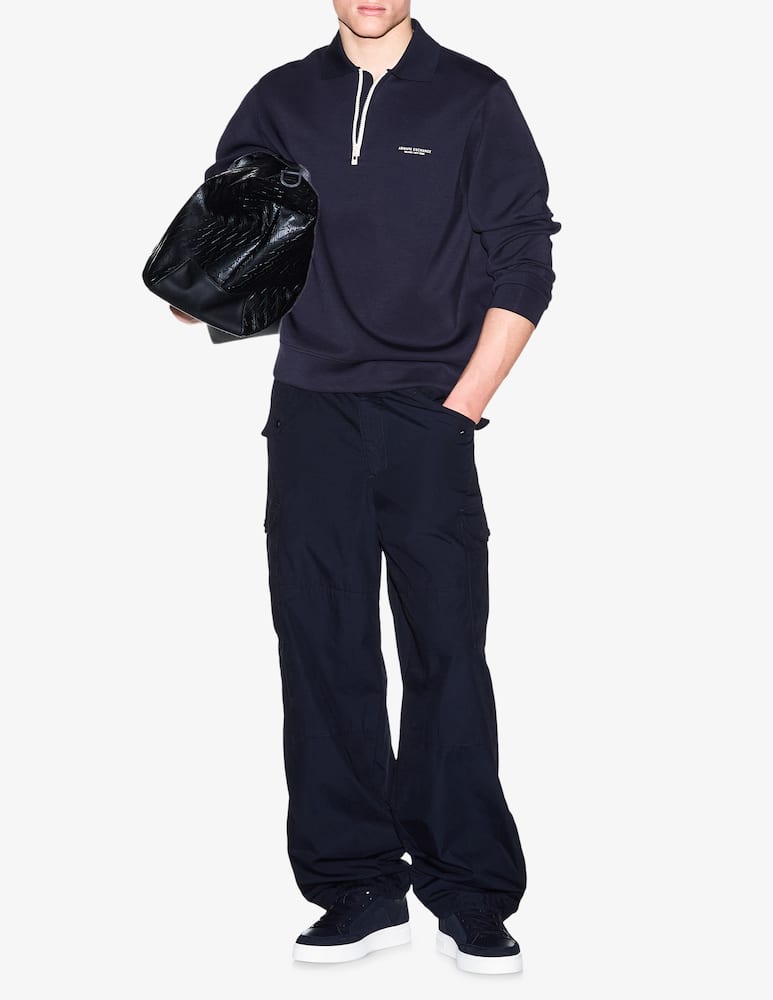 rinascente Armani Exchange Half-zip sweatshirt with lettering