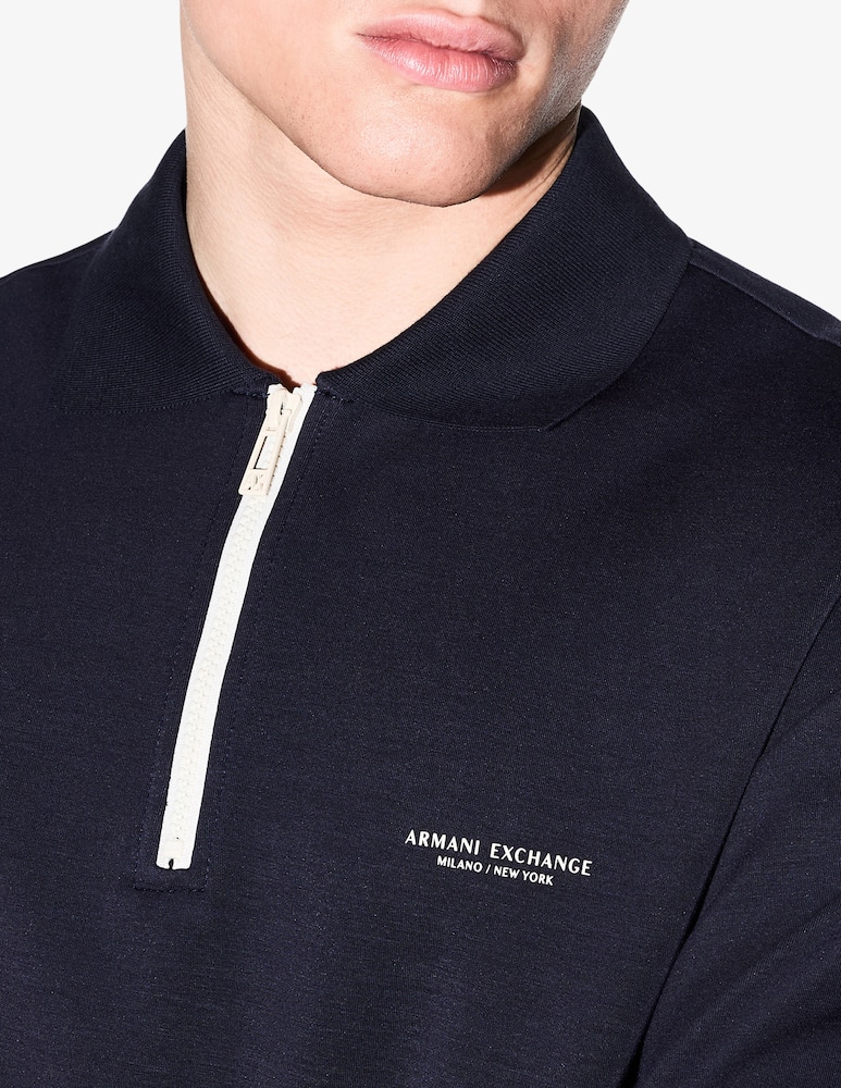 rinascente Armani Exchange Half-zip sweatshirt with lettering