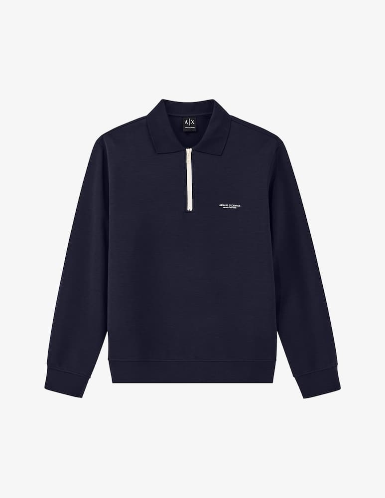rinascente Armani Exchange Half-zip sweatshirt with lettering