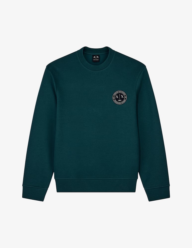 rinascente Armani Exchange Crewneck sweatshirt with logo patch