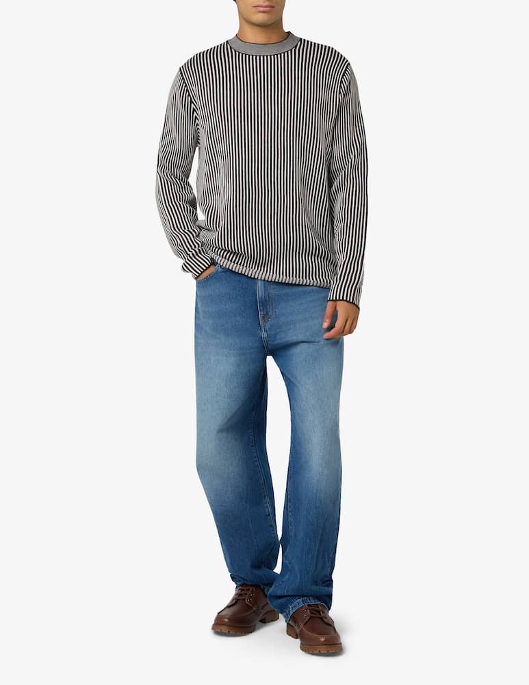 Armani Exchange Maglia a righe in lana - immagine 2 Armani Exchange Maglia a righe in lana - immagine 2