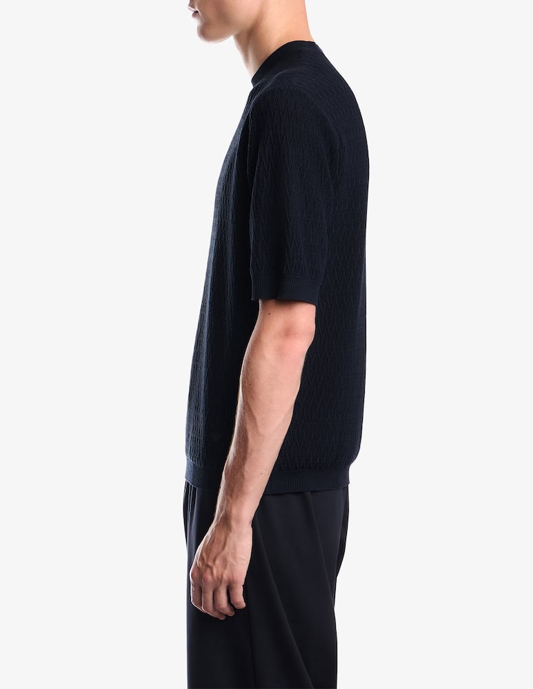 rinascente Emporio Armani Maglia jacquard a maniche corte