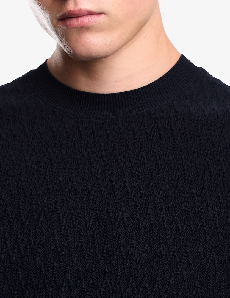 rinascente Emporio Armani Maglia jacquard a maniche corte