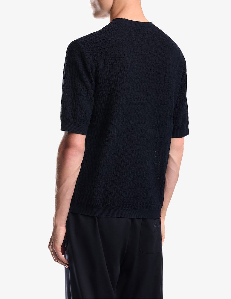 rinascente Emporio Armani Maglia jacquard a maniche corte