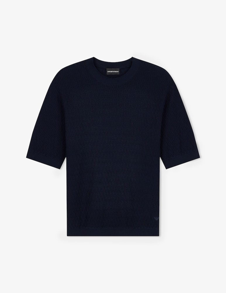 rinascente Emporio Armani Maglia jacquard a maniche corte