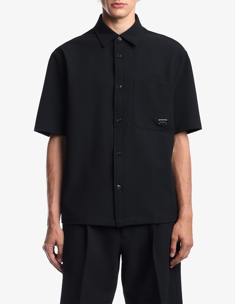 rinascente Emporio Armani Camicia a maniche corte seersucker