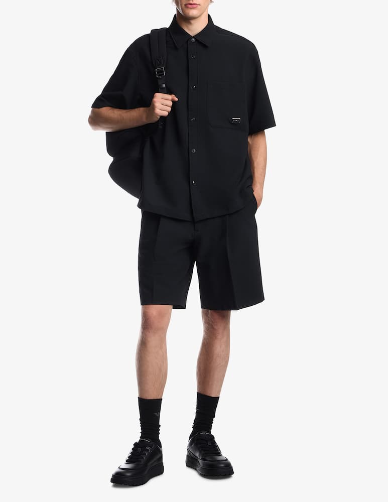 rinascente Emporio Armani Camicia a maniche corte seersucker