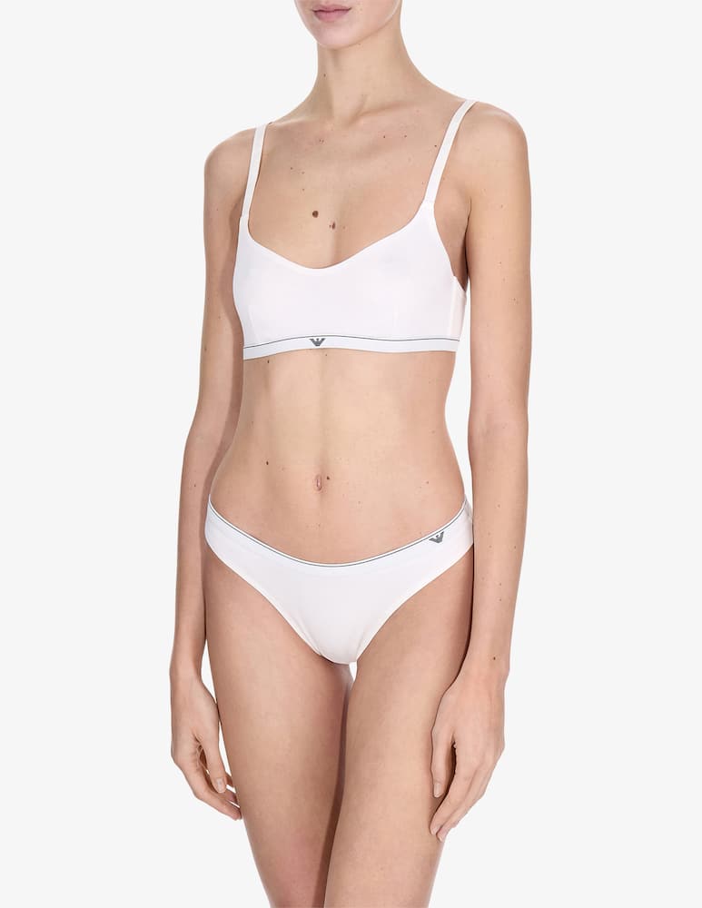 Emporio Armani Reggiseno bralette con logobanda - immagine 2 Emporio Armani Reggiseno bralette con logobanda - immagine 2