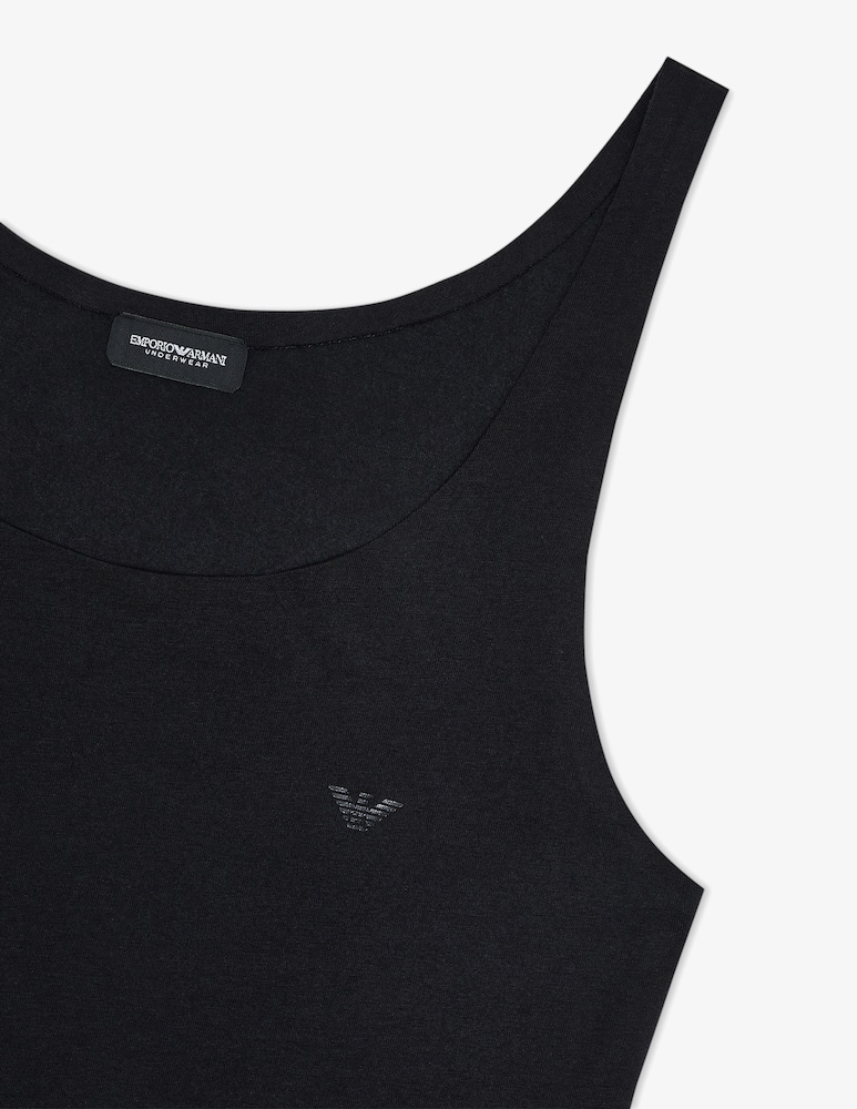 Emporio Armani Tank top with logo detail - picture 3 Emporio Armani Tank top with logo detail - picture 3