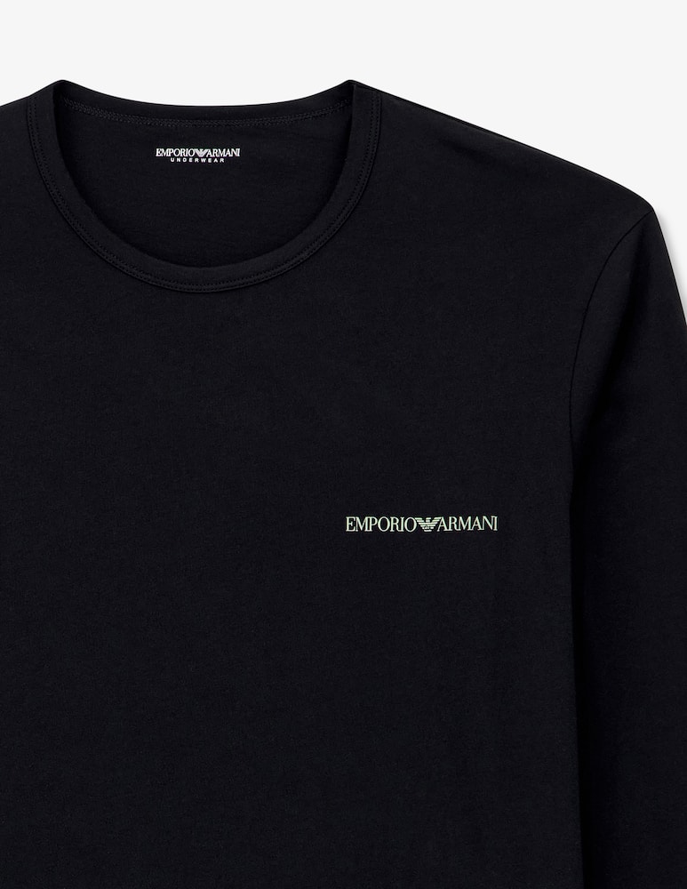 Emporio Armani Crew neck long-sleeve t-shirt - picture 3 Emporio Armani Crew neck long-sleeve t-shirt - picture 3