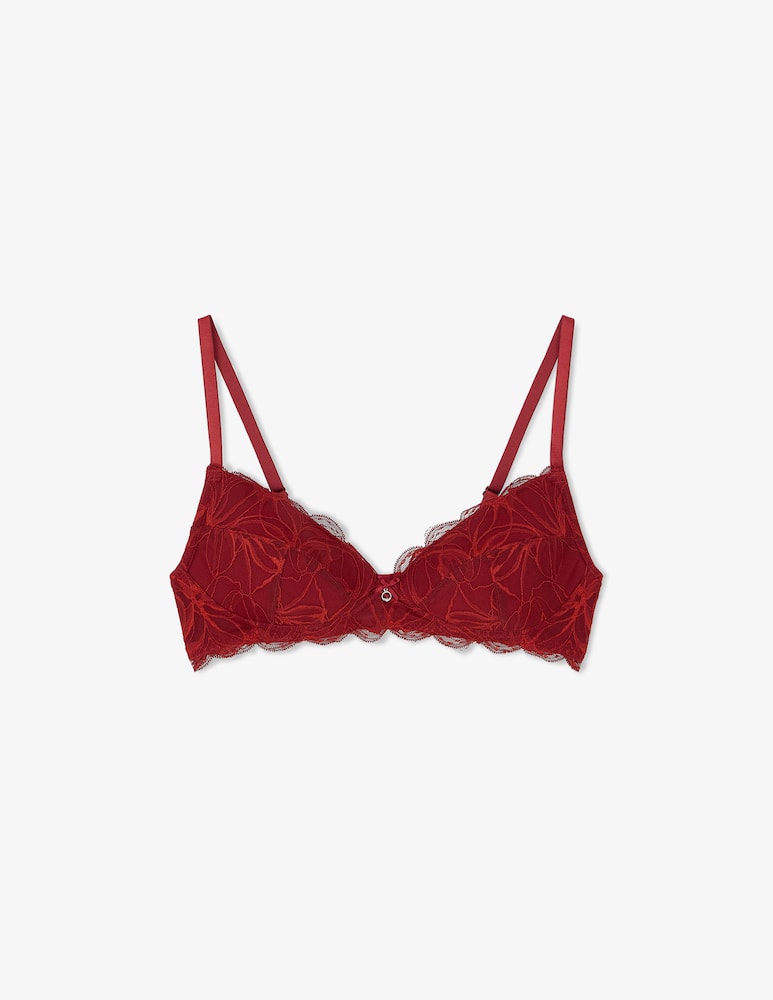 Emporio Armani Padded triangle lace bra - picture 1 Emporio Armani Padded triangle lace bra - picture 1