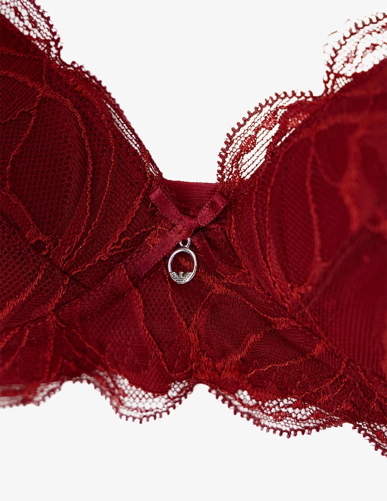 Emporio Armani Padded triangle lace bra - picture 2 Emporio Armani Padded triangle lace bra - picture 2