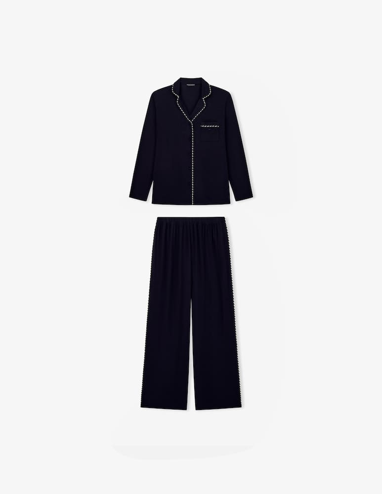 Emporio Armani Pigiama con camicia e pantaloni - immagine 3 Emporio Armani Pigiama con camicia e pantaloni - immagine 3