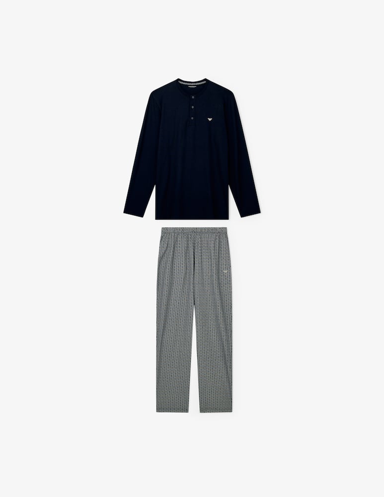 Emporio Armani Long pyjama set pattern mix - picture 1 Emporio Armani Long pyjama set pattern mix - picture 1