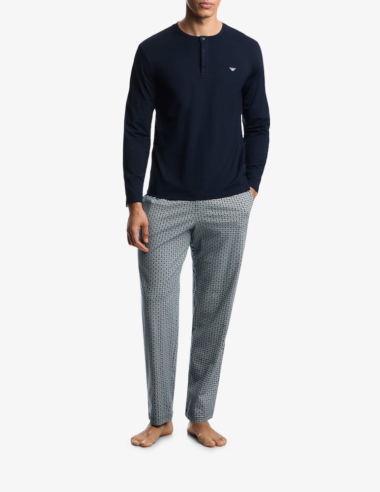 Emporio Armani Long pyjama set pattern mix - picture 2 Emporio Armani Long pyjama set pattern mix - picture 2