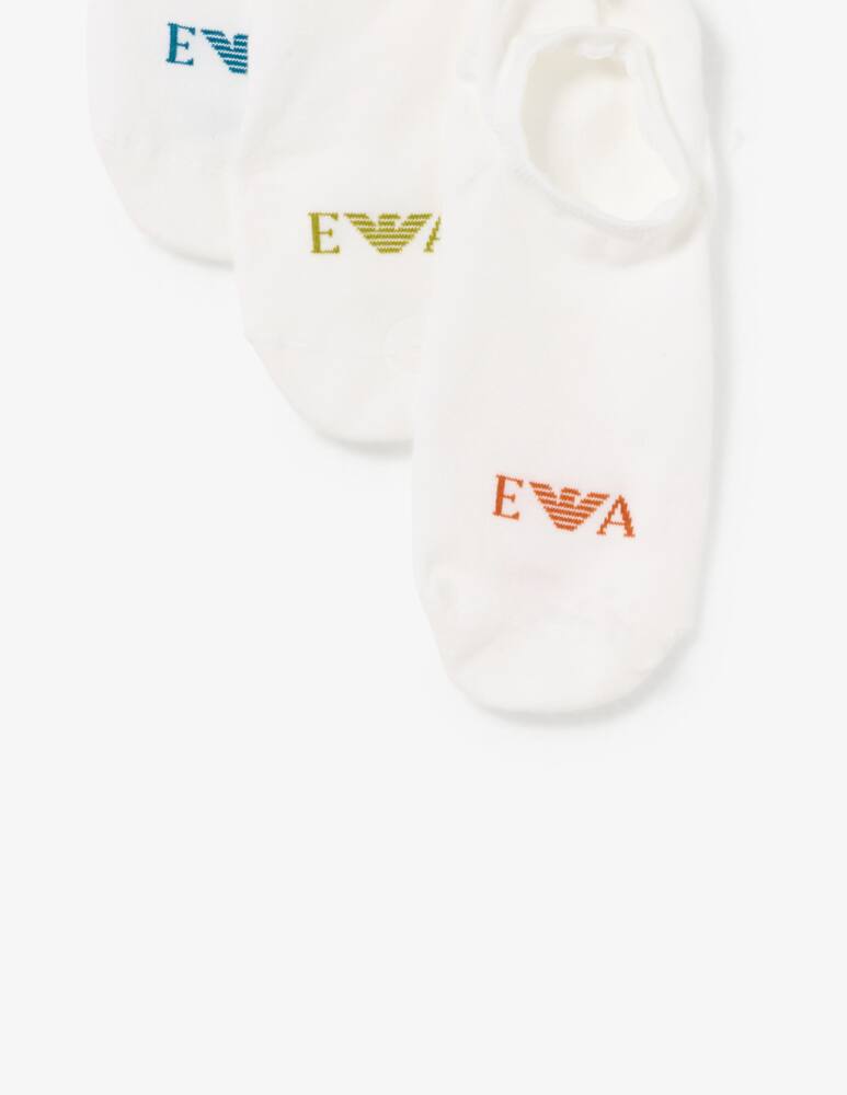 Emporio Armani Pack 3 calze footie monogramma - immagine 2 Emporio Armani Pack 3 calze footie monogramma - immagine 2