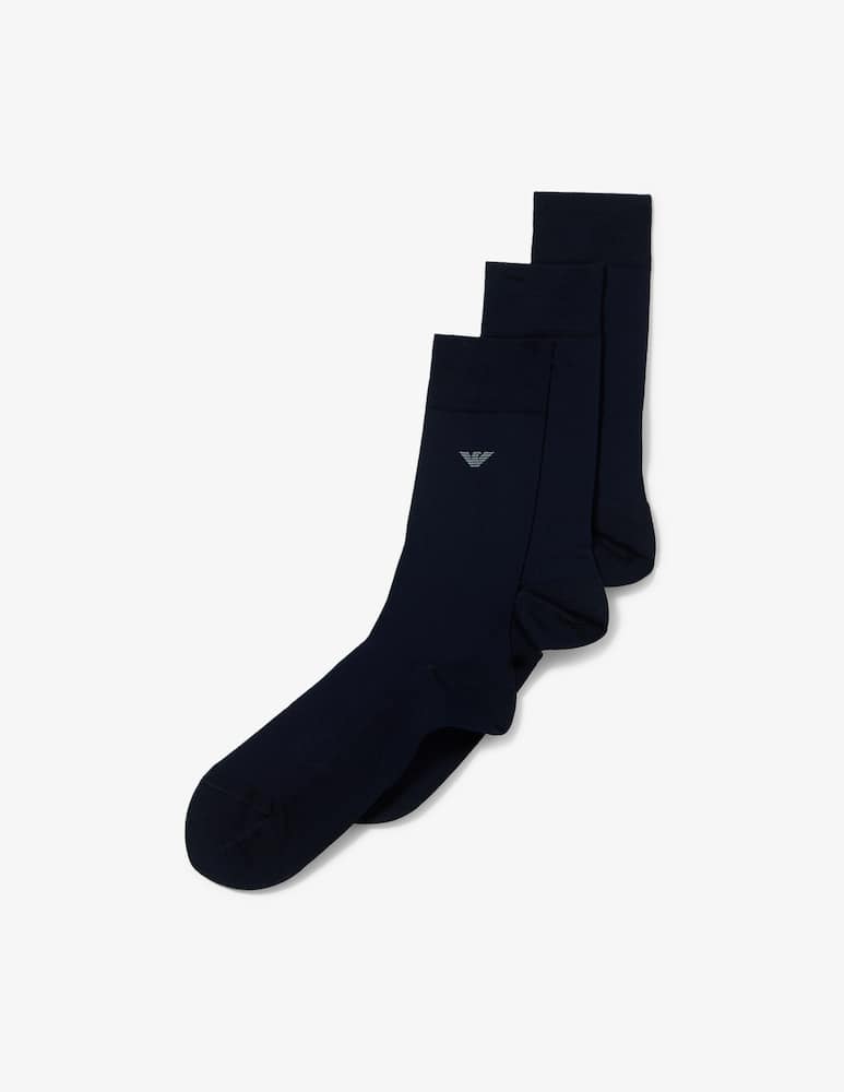 Emporio Armani 3 pack calze corte piquet - immagine 1 Emporio Armani 3 pack calze corte piquet - immagine 1