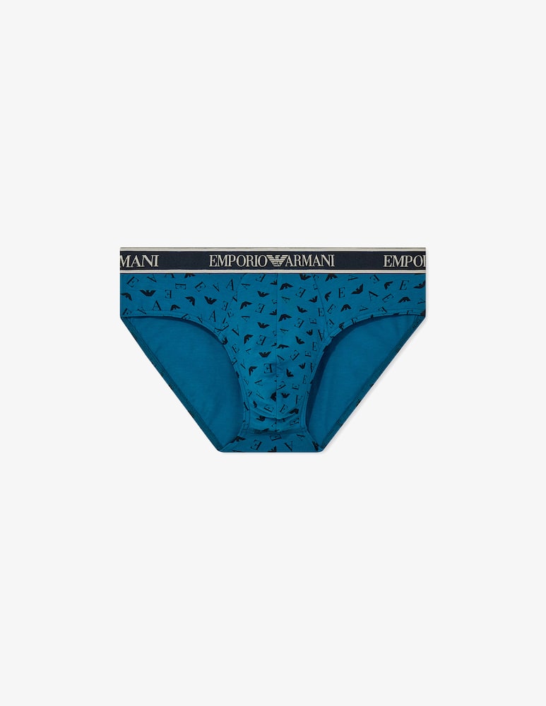 Emporio Armani Pack 3 slip con fascia logo - immagine 2 Emporio Armani Pack 3 slip con fascia logo - immagine 2