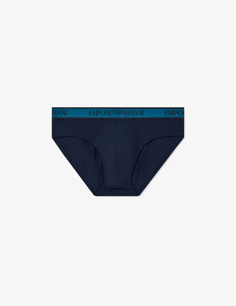 Emporio Armani Pack 3 slip con fascia logo - immagine 4 Emporio Armani Pack 3 slip con fascia logo - immagine 4