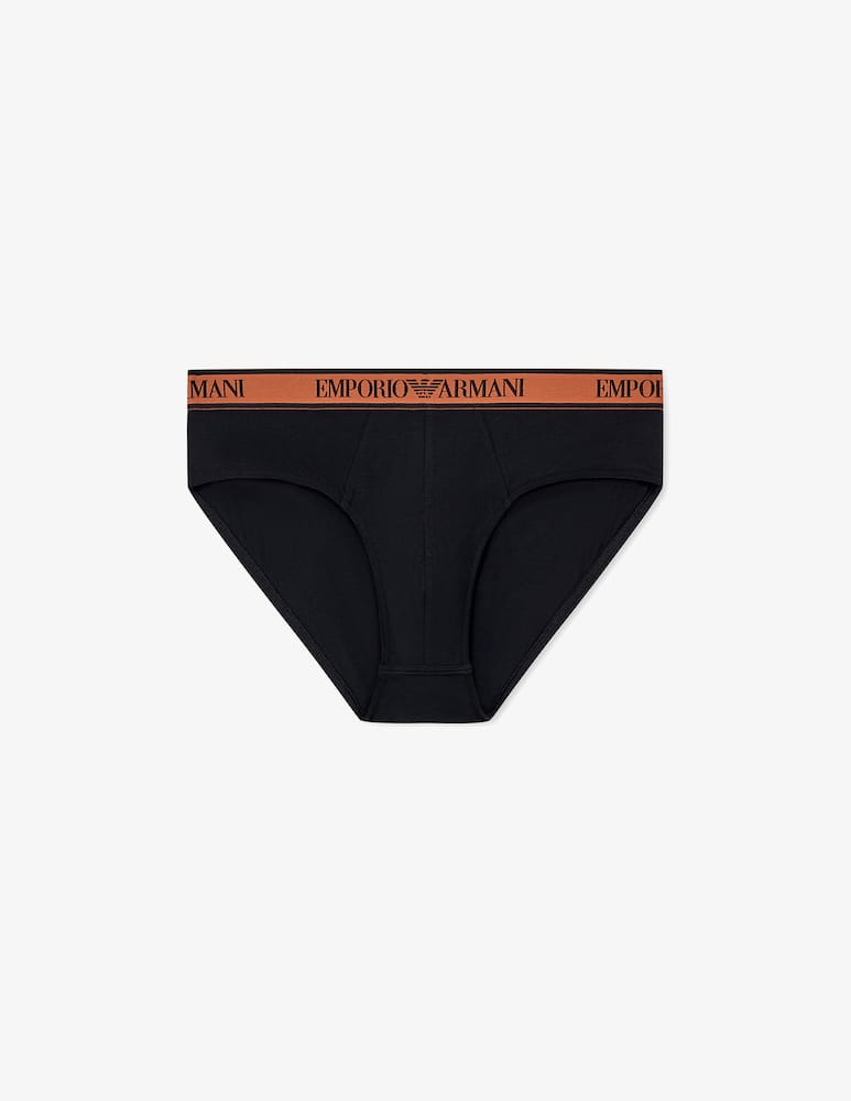 Emporio Armani Logo-waist slip briefs - picture 5 Emporio Armani Logo-waist slip briefs - picture 5