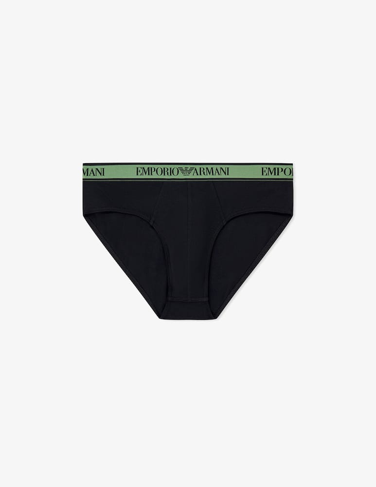 Emporio Armani Logo-waist slip briefs - picture 6 Emporio Armani Logo-waist slip briefs - picture 6