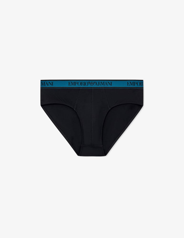 Emporio Armani Logo-waist slip briefs - picture 7 Emporio Armani Logo-waist slip briefs - picture 7