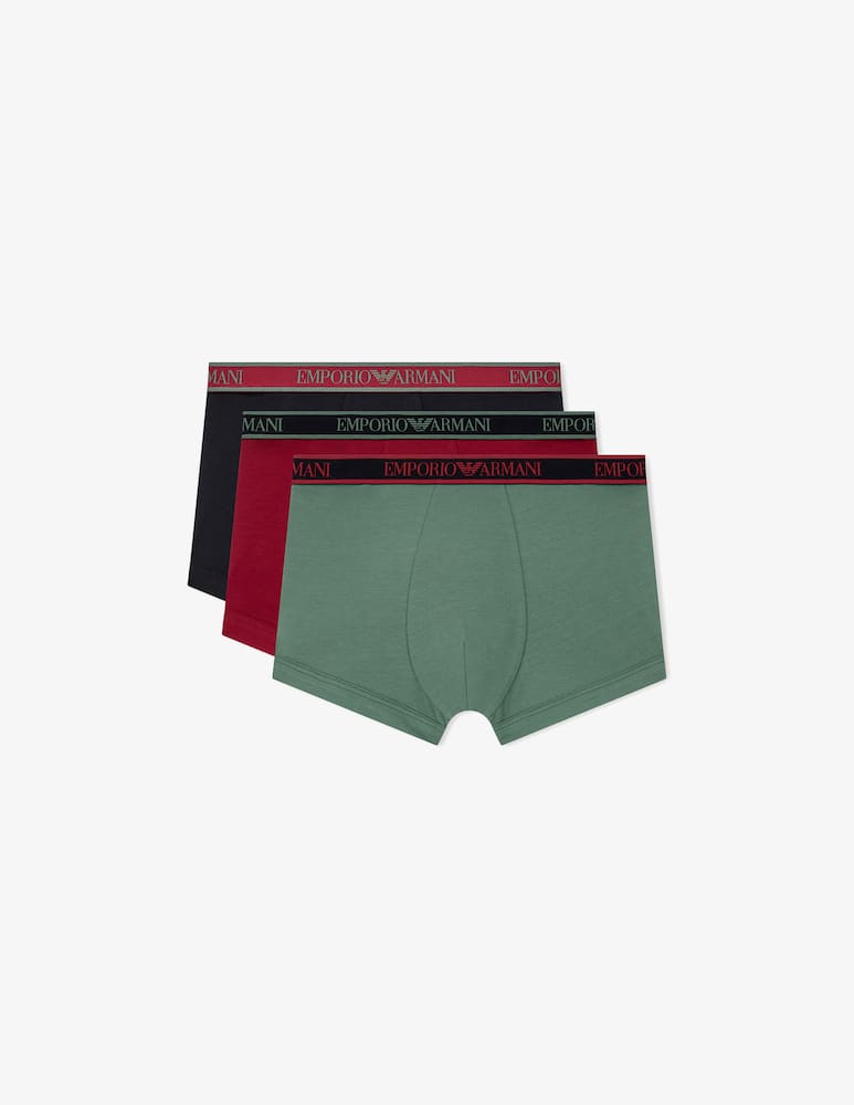 rinascente Emporio Armani Pack 3 di boxer con logobanda