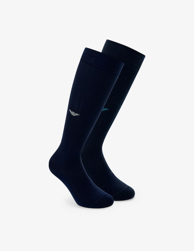 rinascente Emporio Armani Pack 2 calze lunghe piquet Eagle