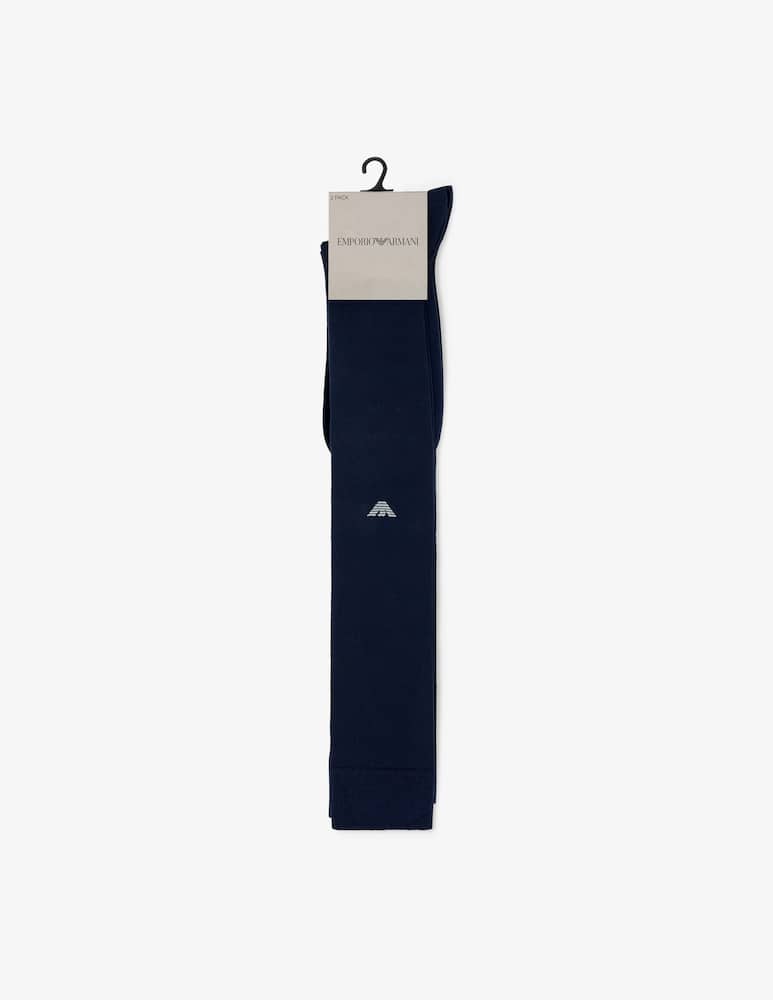 rinascente Emporio Armani Pack 2 calze lunghe piquet Eagle