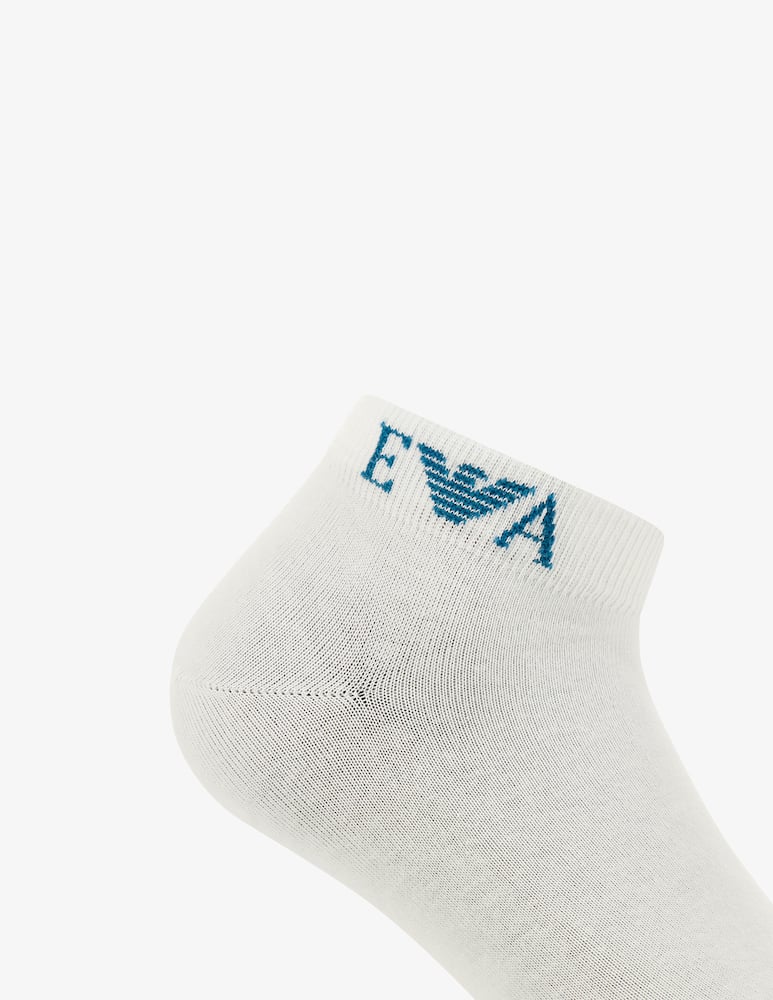 rinascente Emporio Armani Pack 3 calze sneakers con monogramma
