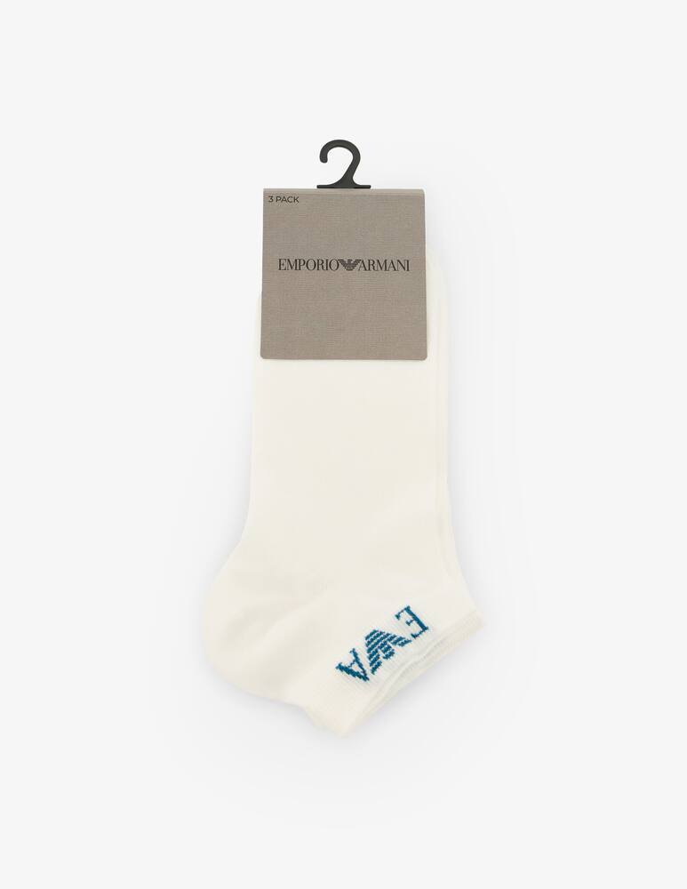 Emporio Armani Pack 3 calze sneakers con monogramma - immagine 3 Emporio Armani Pack 3 calze sneakers con monogramma - immagine 3