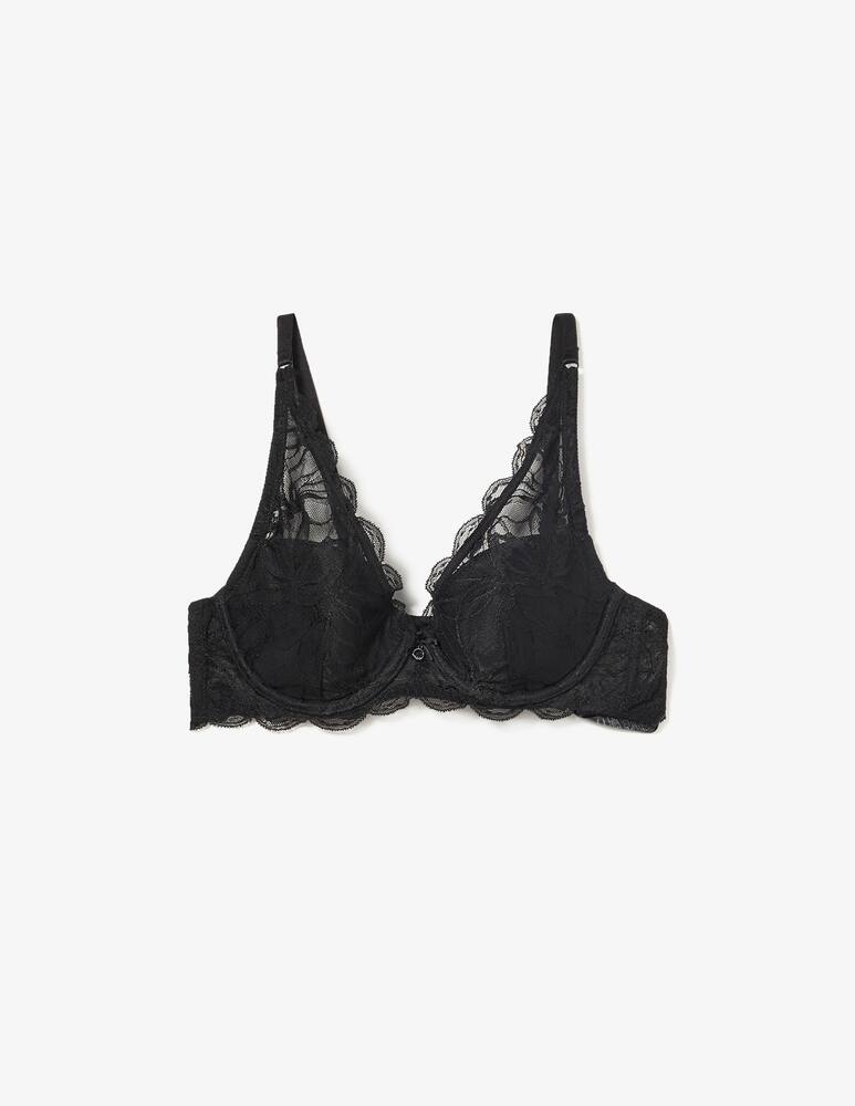 rinascente Emporio Armani Padded balconette lace bra