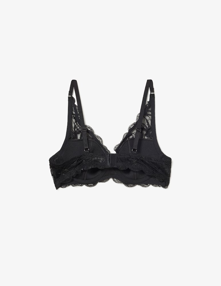 Emporio Armani Padded balconette lace bra - picture 2 Emporio Armani Padded balconette lace bra - picture 2