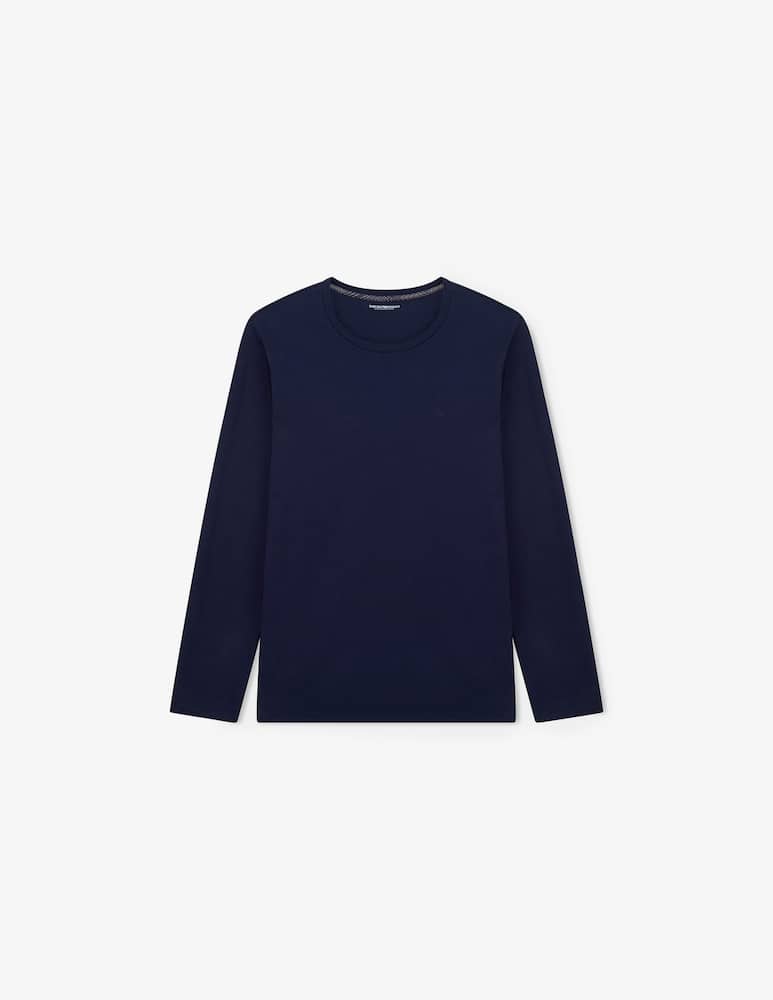 Emporio Armani Long pyjama set in yarn-dyed flannel - picture 4 Emporio Armani Long pyjama set in yarn-dyed flannel - picture 4