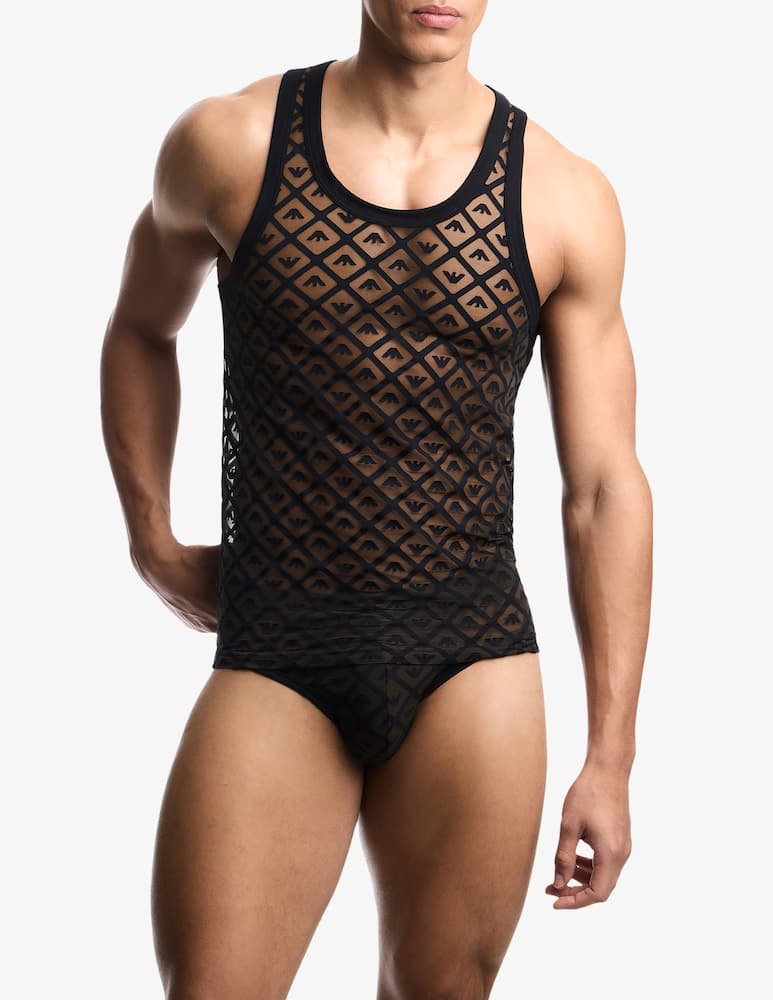 Emporio Armani Canotta in tulle Eccentric - immagine 2 Emporio Armani Canotta in tulle Eccentric - immagine 2