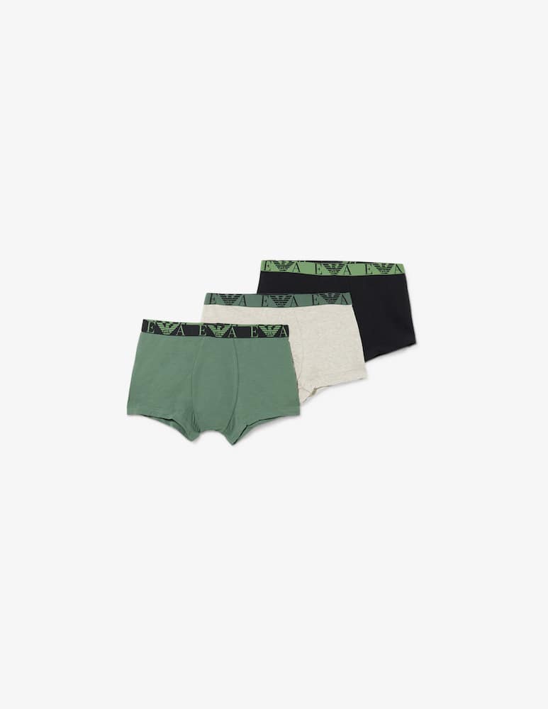 rinascente Emporio Armani Pack di  3 boxer con monogramma
