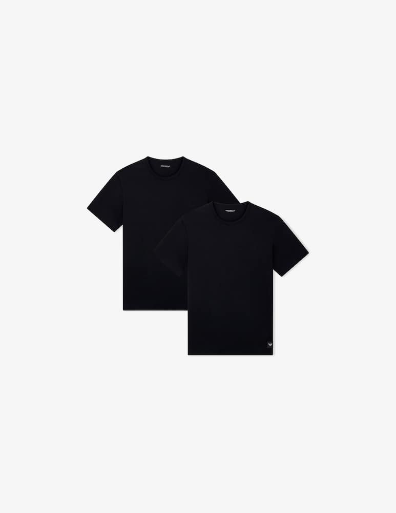 Emporio Armani Crew neck t-shirt with logo label - picture 1 Emporio Armani Crew neck t-shirt with logo label - picture 1