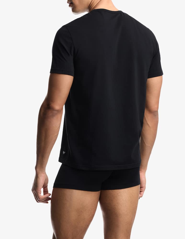 Emporio Armani Crew neck t-shirt with logo label - picture 3 Emporio Armani Crew neck t-shirt with logo label - picture 3